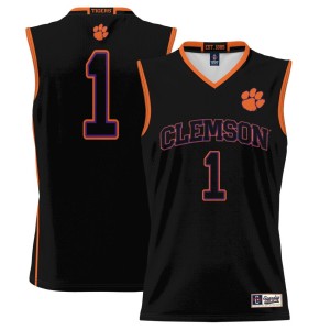#1 Clemson Tigers ProSphere Youth Basketball Jersey - Black