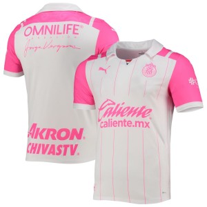Chivas Puma 2021/22 Breast Cancer Awareness Replica Jersey - White/Pink