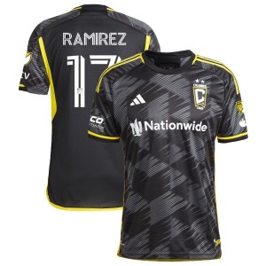 Christian Ramirez Columbus Crew adidas 2023 VeloCITY Kit Authentic Jersey - Black