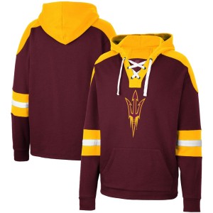 Arizona State Sun Devils Colosseum Lace-Up 4.0 Pullover Hoodie - Maroon
