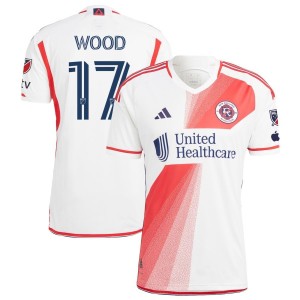 Bobby Wood New England Revolution adidas 2023 Defiance Authentic Jersey - White