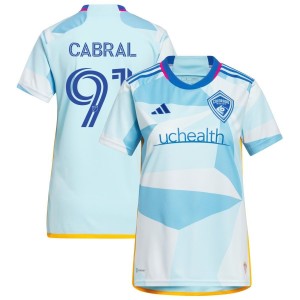 Kevin Cabral Colorado Rapids adidas Women's 2023 New Day Kit Replica Jersey - Light Blue