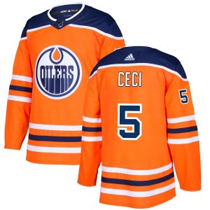 Cody Ceci Edmonton Oilers adidas Authentic Jersey - Orange