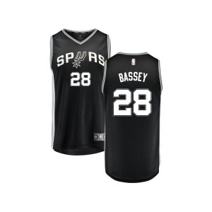 Charles Bassey San Antonio Spurs Fanatics Branded Youth Fast Break Replica Jersey Black - Icon Edition