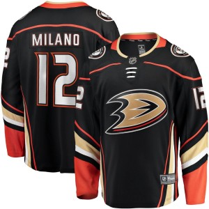 Men's Fanatics Branded Sonny Milano Black Anaheim Ducks Home Breakaway Player Jersey