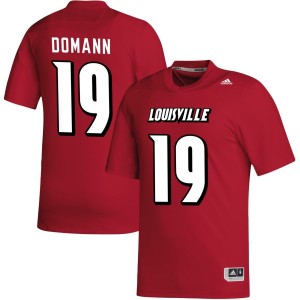 Brock Domann Louisville Cardinals adidas NIL Replica Football Jersey - Red