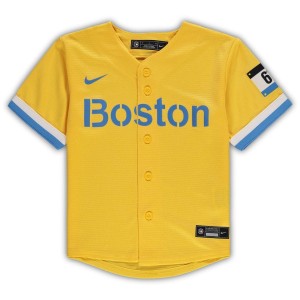 Youth  Nike Red Sox City Connect Replica Team Jersey - Gold