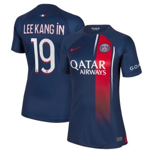 Lee Kang In Paris Saint-Germain Nike Women's 2023/24 Home Replica Player Jersey - Navy