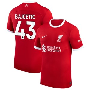 Stefan Bajcetic  Liverpool Nike 2023/24 Home Replica Jersey - Red