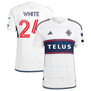 Brian White Vancouver Whitecaps FC adidas 2023 Bloodlines Authentic Jersey - White
