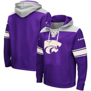 Kansas State Wildcats Colosseum 2.0 Lace-Up Pullover Hoodie - Purple