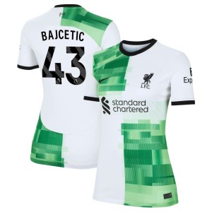 Stefan Bajcetic  Liverpool Nike Women's 2023/24 Away Replica Jersey - White