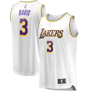 Anthony Davis Los Angeles Lakers Fanatics Branded Youth Fast Break Player Replica Jersey - Association Edition - White