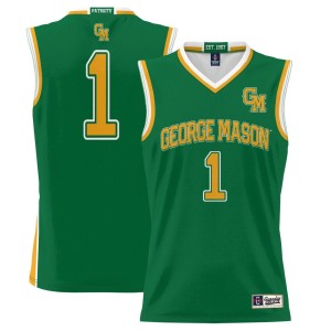 #1 George Mason Patriots ProSphere Youth Basketball Jersey - Green