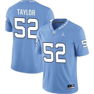 Jahlil Taylor North Carolina Tar Heels Jordan Brand NIL Replica Football Jersey - Carolina Blue