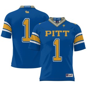 #1 Pitt Panthers ProSphere Youth Football Jersey - Royal