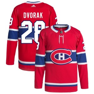 Christian Dvorak Montreal Canadiens adidas Home Primegreen Authentic Pro Jersey - Red