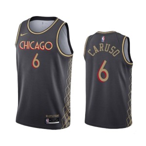 Men's Chicago Bulls Alex Caruso City Edition Jersey - Black