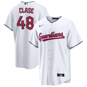 Emmanuel Clase Cleveland Guardians Nike Youth Replica Jersey - White