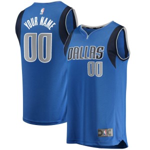 Dallas Mavericks Fanatics Branded Youth Fast Break Custom Replica Jersey Blue - Icon Edition