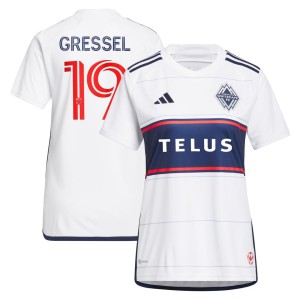 Julian Gressel Vancouver Whitecaps FC adidas Women's 2023 Bloodlines Replica Player Jersey - White