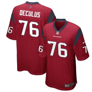 Austin Deculus Houston Texans Nike Alternate Game Jersey - Red