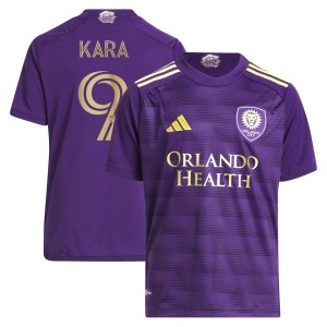 Ercan Kara Orlando City SC adidas Youth 2023 The Wall Kit Replica Player Jersey - Purple
