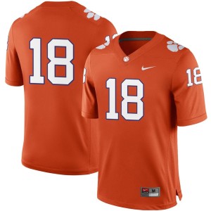 #18 Clemson Tigers Nike Football Game Jersey - Orange