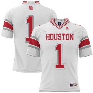 #1 Houston Cougars ProSphere Football Jersey - White