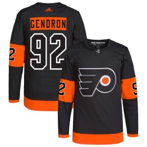 Alexis Gendron Philadelphia Flyers adidas Alternate Primegreen Authentic Pro Jersey - Black
