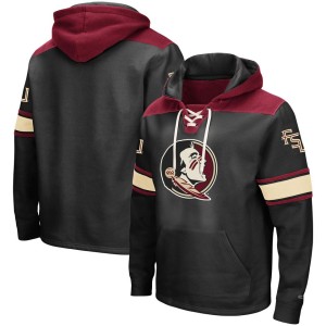 Florida State Seminoles Colosseum 2.0 Lace-Up Pullover Hoodie - Black