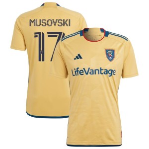 Danny Musovski Real Salt Lake adidas 2023 The Beehive State Kit Replica Jersey - Gold