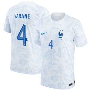 Raphael Varane France National Team Nike 2022/23 Replica Away Jersey - White