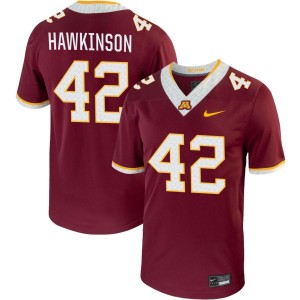Jack Hawkinson Minnesota Golden Gophers Nike NIL Replica Football Jersey - Maroon