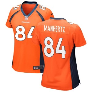 Chris Manhertz Denver Broncos Nike Women's Game Jersey - Orange