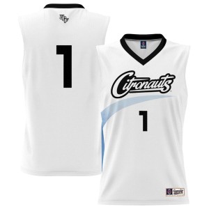 #1 UCF Knights ProSphere 2023 Space Game Basketball Jersey - White