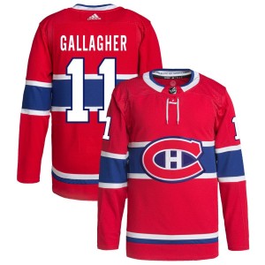 Brendan Gallagher Montreal Canadiens adidas Home Primegreen Authentic Pro Jersey - Red