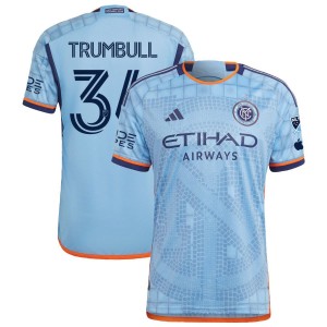 Stephen Trumbull New York City FC adidas 2023 The Interboro Kit Authentic Jersey - Light Blue