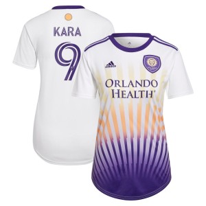 Ercan Kara Orlando City SC adidas Women's 2022 The Sunshine Kit Replica Player Jersey - White