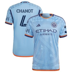Maxime Chanot New York City FC adidas 2023 The Interboro Kit Authentic Jersey - Light Blue
