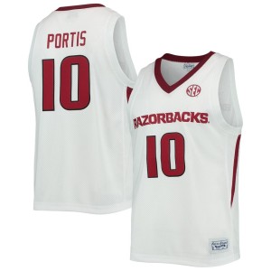 Bobby Portis Arkansas Razorbacks Original Retro Brand Alumni Commemorative Replica Basketball Jersey - White