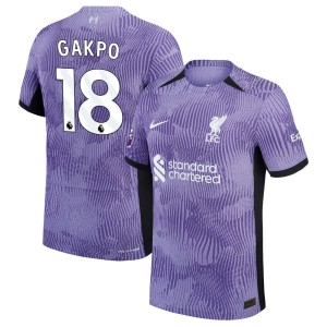 Cody Gakpo  Liverpool Nike 2023/24 Third Vapor Match Authentic Player Jersey - Purple
