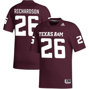 Demani Richardson Texas A&M Aggies adidas NIL Replica Football Jersey - Maroon