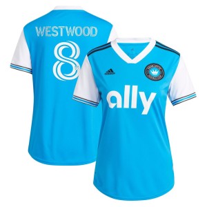 Ashley Westwood Charlotte FC adidas Women's 2023 Newly Minted Replica Player Jersey - Blue
