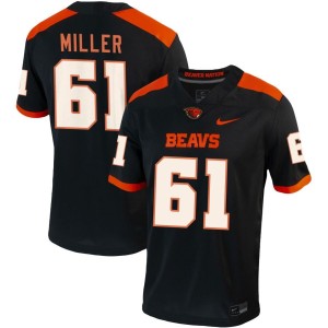 Tanner Miller Oregon State Beavers Nike NIL Replica Football Jersey - Black