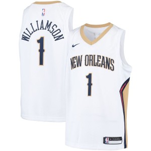 Boys' Grade School Zion Williamson Nike Pelicans Swingman Jersey - White