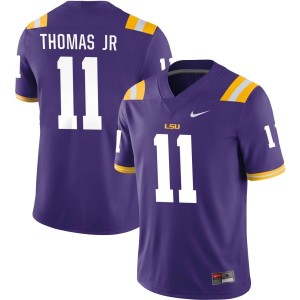 Brian Thomas Jr LSU Tigers Nike NIL Replica Football Jersey - Purple