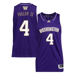 PJ Fuller II Washington Huskies adidas Unisex NIL Men's Basketball Jersey - Purple