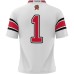 #1 Maryland Terrapins ProSphere Youth Football Jersey - White