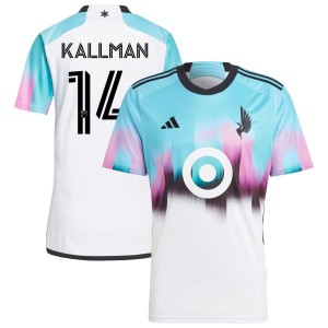 Brent Kallman Minnesota United FC adidas 2023 The Northern Lights Kit Replica Jersey - White
